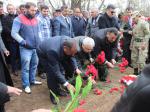 Xocalı şəhərindən olan şəhid Mehralıyev Sərvan Natiq oğlunun dəfn mərasimi